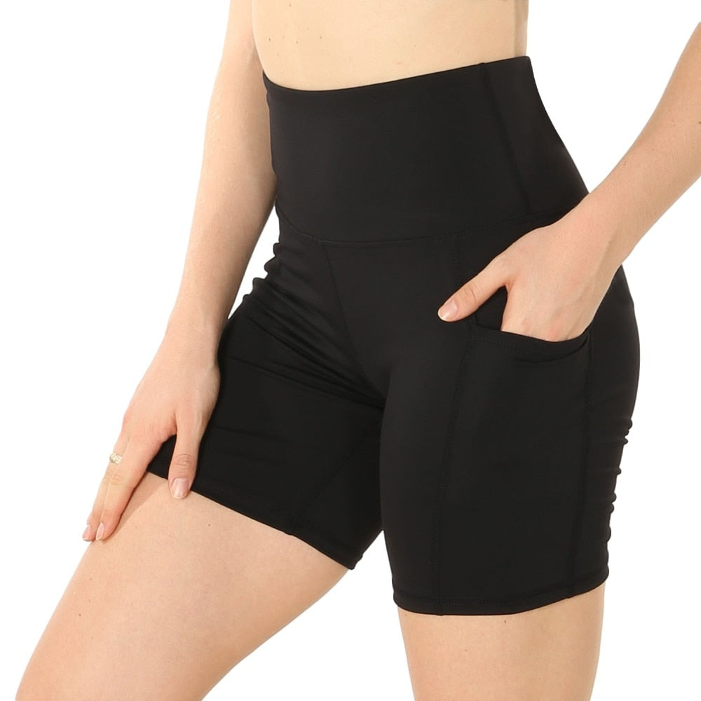 nsendm Womens Running Quick Dry Shorts Workout Elastic Waist Yoga Pants  Sports Pants Women's Shorts Denim Curvy Shorts Black Medium 