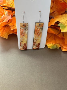Fall Leaves Bar Earrings
