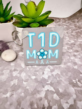 Load image into Gallery viewer, Type 1 Mom Earrings &amp; Key Chain