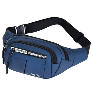 Outdoor Waist Bag Waterproof Waist Bum Bag Running Jogging Belt Pouch Zip Fanny Pack  Mobile Phone Bag Oxford Cloth Chest Bag
