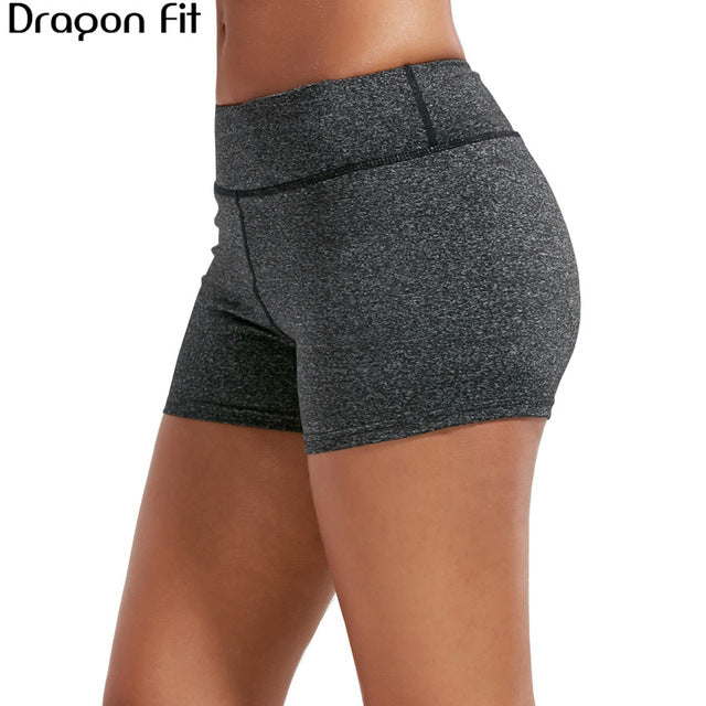CAUSTIC Women's Hot Pants - 4-Way Stretch Quick Dry Gym Shorts - Dark Grey, Add-venture India