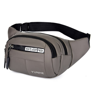 Outdoor Waist Bag Waterproof Waist Bum Bag Running Jogging Belt Pouch Zip Fanny Pack  Mobile Phone Bag Oxford Cloth Chest Bag