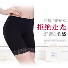 Load image into Gallery viewer, Safety Shorts Pants size Safety Pants boxer Shorts Under Skirt With Pockets Safety Shorts Under Skirt Thigh Chafing Lace