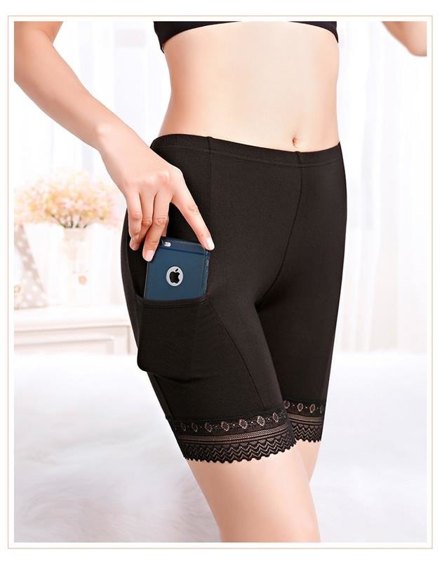 Womens Soft Safety Anti Chafing Underpants Shorts Ladies Underwear With  Pockets