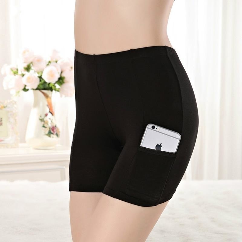 Ladies Safety Boxer Shorts Cotton Anti Chafing Underwear 2 Pack Women's Boy  Shorts Leggings For Under Dresses