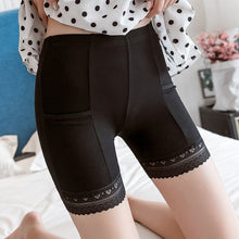 Load image into Gallery viewer, Summer Seamless Underwear With Pocket Shorts Women&#39;s Safety Pants Ladies Shorts With Lace Plus Big Size Safety Pants For Women