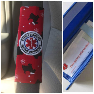 Santa Dog Patch Seat Belt Alerts