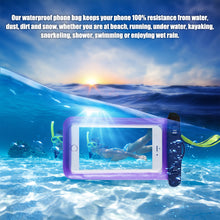 Load image into Gallery viewer, Waterproof Case For Phone Waterproof Pouch Bag PVC Cell Phones Underwater Phone Bag For IPhone Swimming Transparent