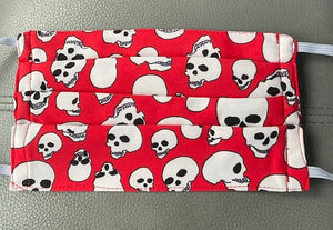 Copy of Mask - Red Skulls Layered